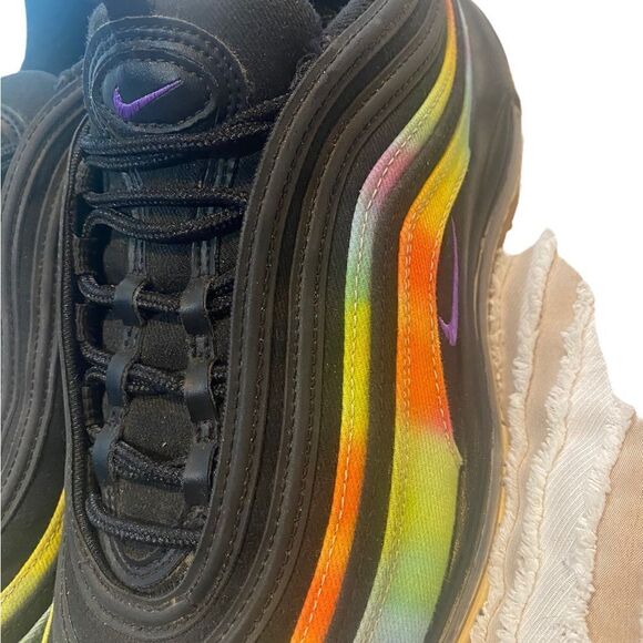 Nike Air Max 97  Tie Dye Black Sneaker Rainbow Pride Low Basketball Streetwear